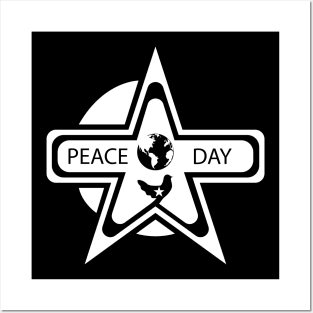 Symbol of peace day emblem Posters and Art